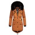 Wintermantel NAVAHOO "Luluna Prc", Damen, Gr. XL (42), braun (zimt), Oberstoff: 100% Polyester, Futter: 100% Polyester, Wattierung: 100% Polyester, Ärmelfutter: 100% Polyester, Kunstpelz: 90% Polyacryl, 10% Polyester, modisch, figurbetont...