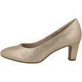 Tamaris Damen Pumps 1-1-22418-29 Größe 36, Farbe Ltgold Schuhe mit Absatz, LT.Gold Glam #, 37 EU