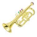 STOBOK Trumpet Toys, Toy Saxophone Musical Noise Maker Instruments for Kids, Music Toys Simulation Trumpet for Party Favors Boys and Girls Musical Instrument Toy Music Toys Gold