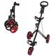 Caddymatic Golf Pro Lite 3 Wheel Golf Cart Black/Red