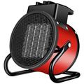 WSNDY Fan Heater w/ 2 Heat Setting, 2000/3000W Space Heater Industrial Electric Fan can Move and Carry for Home or Office Indoor, Red(Size:2000W)