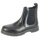 Grafters, M186A-6 Leather Gusset Chelsea Boot Black size 6 UK