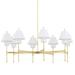 Hudson Valley Lighting Glenmoore 8 Light Chandelier - PI1899808-AGB