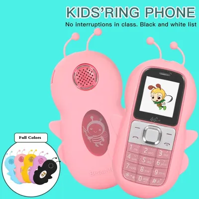 Téléphone portable de dessin animé mignon pour petit enfant téléphone portable sans caméra torche