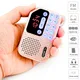 Radio de poche portable avec affichage LED numérique récepteur FM carte TF USB casque lecteur