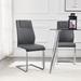 2-sets Modern Dining Chairs With Faux Leather Padded Seat