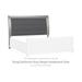 Coralayne King/California King Upholstered Sleigh Headboard - Silver