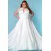 Norma Jean Wedding Dress Halter Top Ivory Size 14