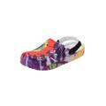 Extra Wide Width Men's Rubber Clog Water Shoe by KingSize in Tie Dye (Size 15 EW)