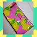Lilly Pulitzer Bags | Lilly Pulitzer + Estee Lauder Collab Pucker Up Vinyl Cosmetic Pouch Euc | Color: Pink/Yellow | Size: Os