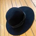 Free People Accessories | Barely Worn Free People 100% Wool Hat | Color: Black | Size: Small - 55cm