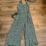 American Eagle Outfitters Pants & Jumpsuits | American Eagle Outfitters Jumpsuit. Capri, Halter, Ties At Neck. Nwot | Color: Green | Size: S
