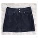Athleta Skirts | Athleta Corduroy Mini Skirt Button Front Tie Waist Black Size 2 | Color: Black | Size: 2p
