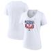 Women's Fanatics Branded White Philadelphia Phillies 2022 National League Champions Locker Room Plus Size V-Neck T-Shirt