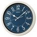 Seiko 16" Wall Clock Plastic in Blue | 16 H x 16 W x 2.55 D in | Wayfair QXA801HLH