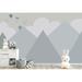 GK Wall Design Cartoon Mountain Landscape Soft Hot Air Balloon 6.25' L x 112" W Paintable Wall Mural Vinyl | 112 W in | Wayfair GKWP000228W112H75_V