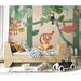 GK Wall Design Tropical Jungle Animals Trees & Plants 6.25' L x 112" W Paintable Wall Mural Vinyl | 112 W in | Wayfair GKWP000245W112H75_V