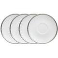 Noritake Rochelle Saucers, 6" Bone China/Ceramic in White/Yellow | 6 W in | Wayfair 4796-403D