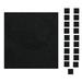Black 24 x 24 x 0.4 in Area Rug - Eider & Ivory™ Dauntsey Solid Color Machine Tufted Indoor/Outdoor Area Rug in Set | Wayfair