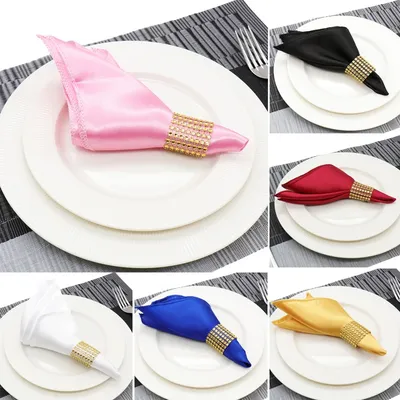 Serviette de Table en Satin doux...
