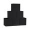Household Essentials Storage Bins Black - Black Foldable Storage Cube - Set of Six
