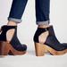 Free People Shoes | Free People Amber Orchard Black Leather-Suede Clog | Color: Black/Brown | Size: 37