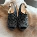 Coach Shoes | Coach “Janet” Wedge. Preowned. Good Used Condition | Color: Black | Size: 9