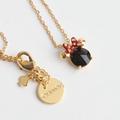 Kate Spade Jewelry | Kate Spade Disney X Minnie Pendant Necklace-Black Cz- New With Card & Pouch! | Color: Black/Red | Size: Os