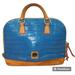 Dooney & Bourke Bags | Dooney & Bourke Blue Crocodile Satchel Rare Color! Handbag Purse | Color: Blue/Tan | Size: Os