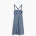 Madewell Dresses | Madewell Chambray Cross-Back Linen Denim Dress Size 4 | Color: Blue | Size: 4