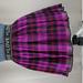 Jessica Simpson Dresses | Girlsjessica Simpson Plaid Skirt M 10/12 | Color: Black/Purple | Size: Mg