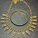 J. Crew Jewelry | J. Crew Gold & Rhinestone Necklace And Black & Gold Bracelet Bundle | Color: Black/Gold | Size: 20" Long