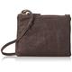 Fred de la Bretoniere Damen FRB0254 crossbody printed sued, Dark Brown, Einheitsgröße EU