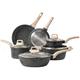 CAROTE Nonstick Pots and Pans Set, Granite Kitchen Cookware Sets, Non Stick Natural Stone Cooking Set with Frying Pans,Suitable for All Stoves Include Induction (10pcs Classic Granite Set)