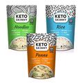 Keto Skinny Noodles, Rice & Penne 270g Pack of 18 - Made from Organic Konjac Flour - Keto Paleo Diet and Vegan Food, Shirataki, Zero Sugar Less Carbohydrate & Low Calorie Food