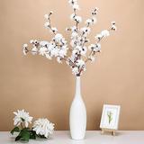 BalsaCircle 2 White 42 Stem Silk Carnation Artificial Flowers Sprays Wedding Party Decorations