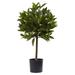 Nearly Natural 2 ft. Sweet Bay Mini Ball Topiary