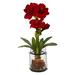 Nearly Natural 24in. Amaryllis with Vase