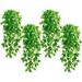 4 Pack Artificial Hanging Plants Fake Ivy Vine for Wall Home Porch Garden Wedding Garland Outside Hanging Decoration ( No Basket )