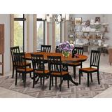 Lark Manor™ Ruhlman Butterfly Leaf Rubberwood Solid Wood Dining Set Wood in Black/Brown | Wayfair 7D2EAC8D570F438698A4633A685A52D4