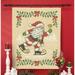HerrschnersÂ® Santa on Skates Lap Quilt Top Stamped Cross-Stitch Kit