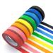 8PCS Colored Masking Tape - Painters Tape Rainbow Colors Rolls Kids Art Supplies Great for Crafts Labeling DIY Decorative 1/2 Inch Masking Tape