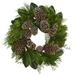 Nearly Natural Polyester Holiday Wreath 28 (Assorted Colors)