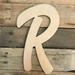 6 x 1/8 Wood Marvelous Font R Wood Letters Paintable Wall Art Build-A-Cross