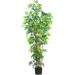 Nearly Natural 6 Curved Bamboo Artificial Tree Green