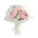 wendunide Artificial flowers Preserved Flower Pink Carnation Soap Bouquet Rose Flower Mother s Day Gift Artificial Flower White