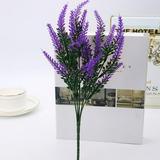 Sufanic Artificial Lavender Plant 5-Piece Bundle Nearly Natural Faux Flowers for Weddings Crafting Kitchen Decor or Rustic Home Decor â€“ Indoor/Outdoor Use Purple