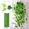 Fake Artificial Ivy Wall Home Decor Rattan Hotel Wedding Room Green Leaves 104CM
