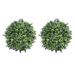 Ball Topiary Artificial Balls Boxwood Plant Hanging Grass Faux Decor Decorative Ornament Fake Greenery Lavender Wedding