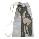 East Urban Home Banksy Graffiti Mona Lisa Laundry Bag Fabric | Small (29" H x 18" W x 1" D) | Wayfair A87D25D37E11459CB814DABF6D7B8D5B